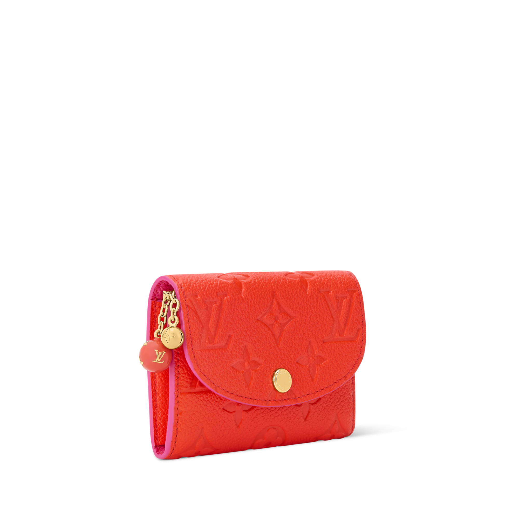 Rosalie Coin Purse Blood Orange Monogram Empreinte Leather Gold-Toned Hardware