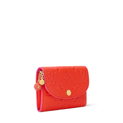 Rosalie Coin Purse Blood Orange Monogram Empreinte Leather Gold-Toned Hardware