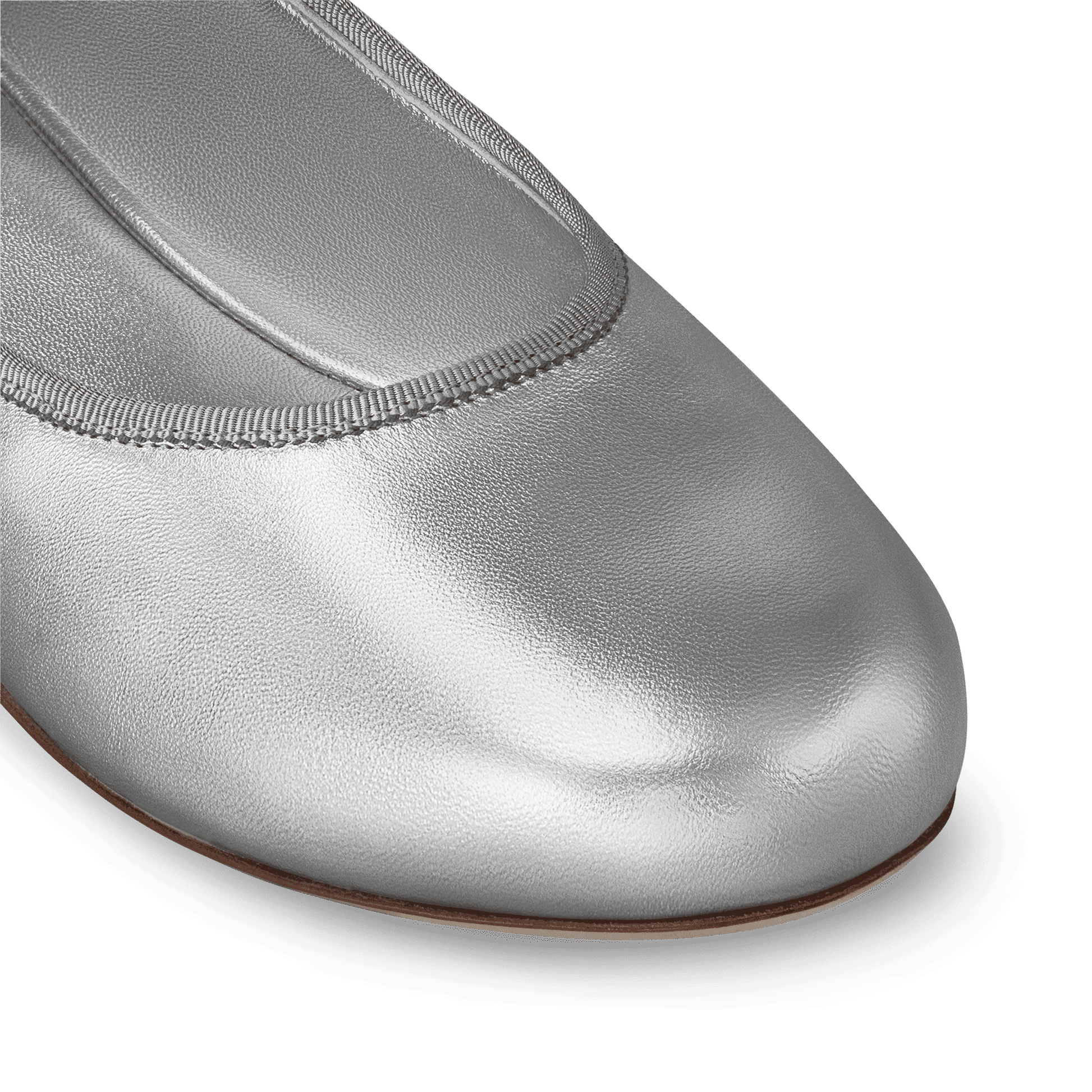 Women's Romy Flat Ballerina Silver 1ACUME