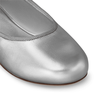 Women's Romy Flat Ballerina Silver 1ACUME
