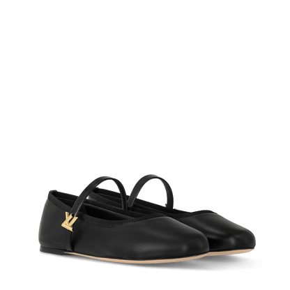 Women's Romy Flat Ballerina Black 1ACUKM