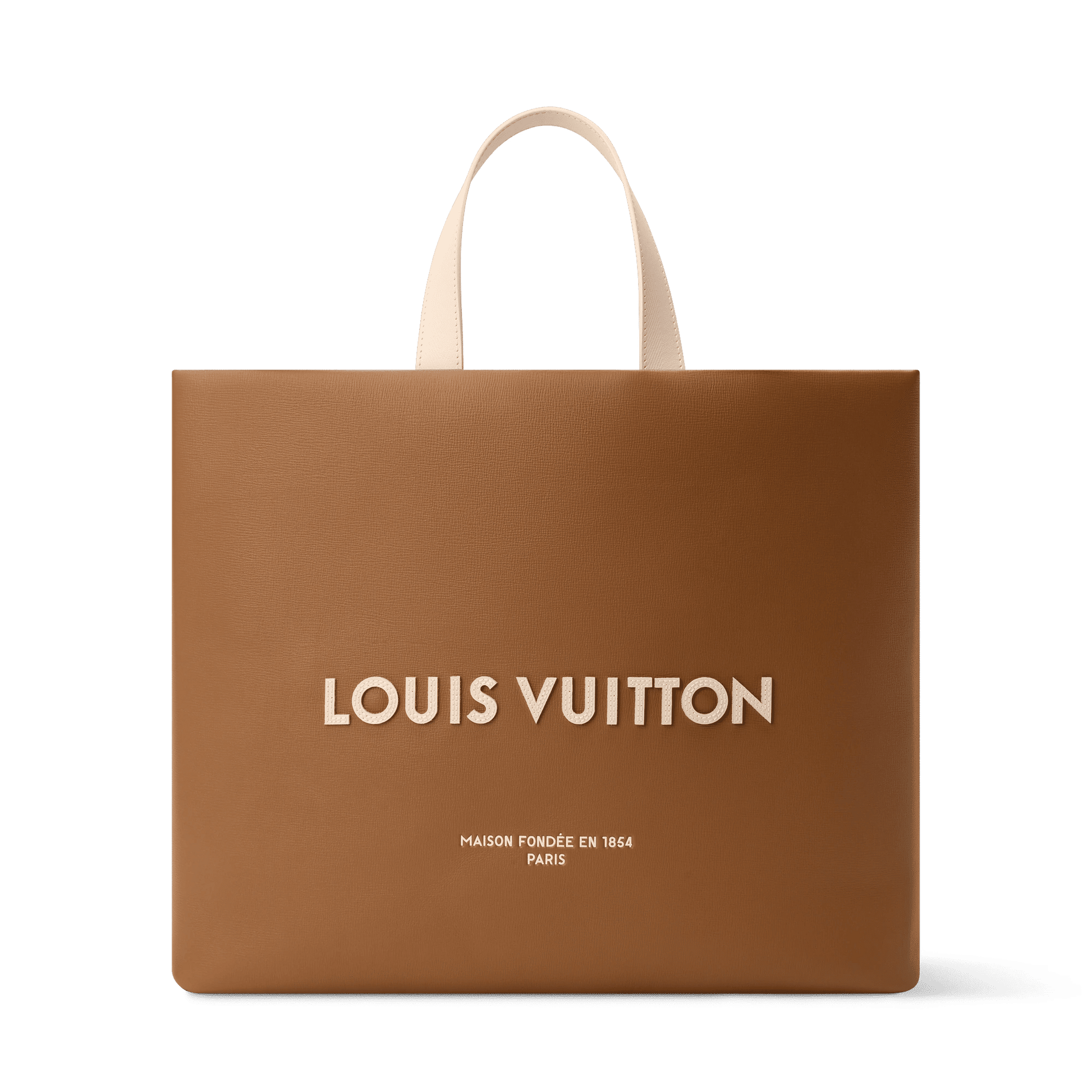 Men's Shopper Tote MM Calf Leather Sand
