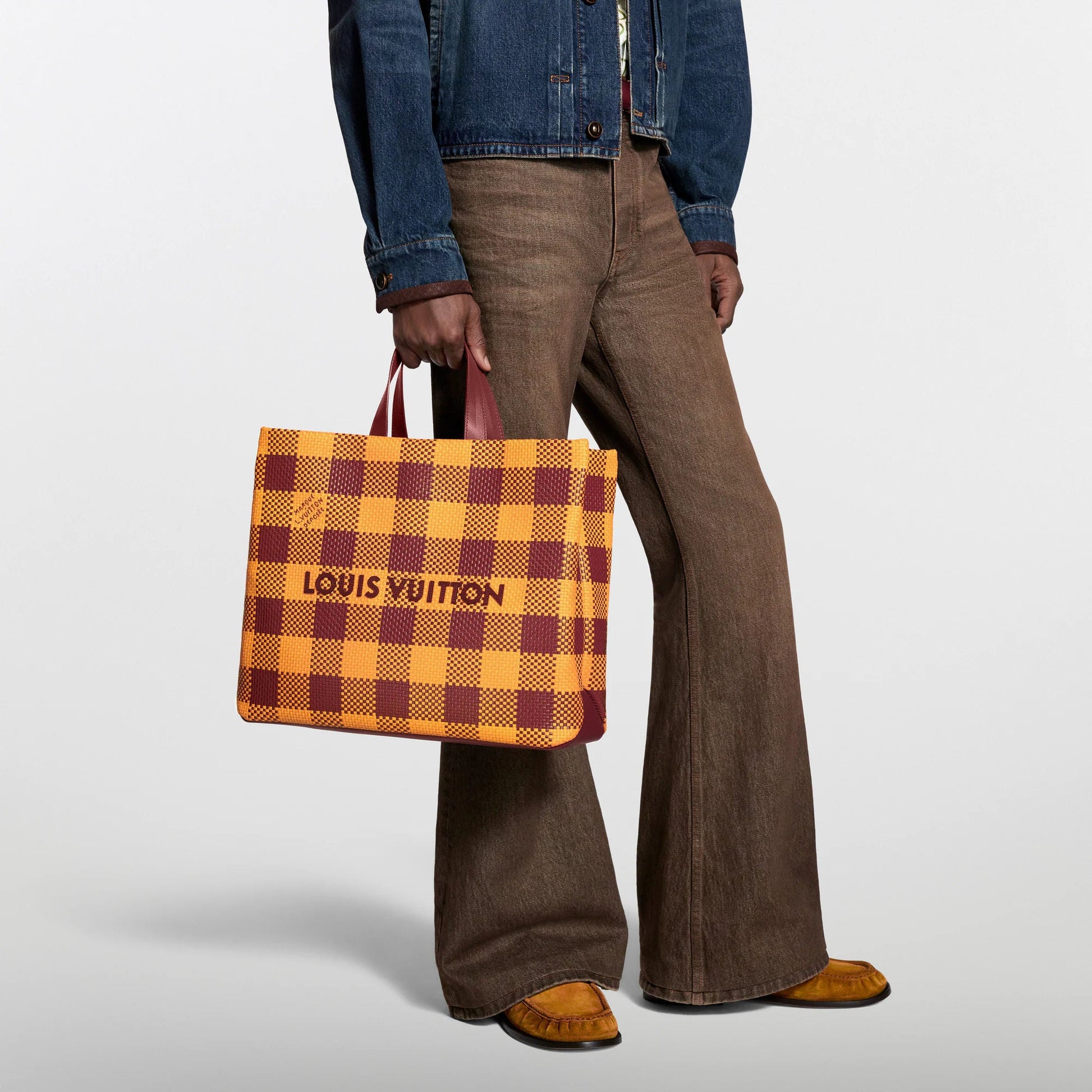 Men's Shopper Tote MM Damier Mustard