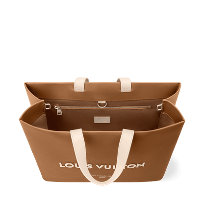 Men's Shopper Tote MM Calf Leather Sand