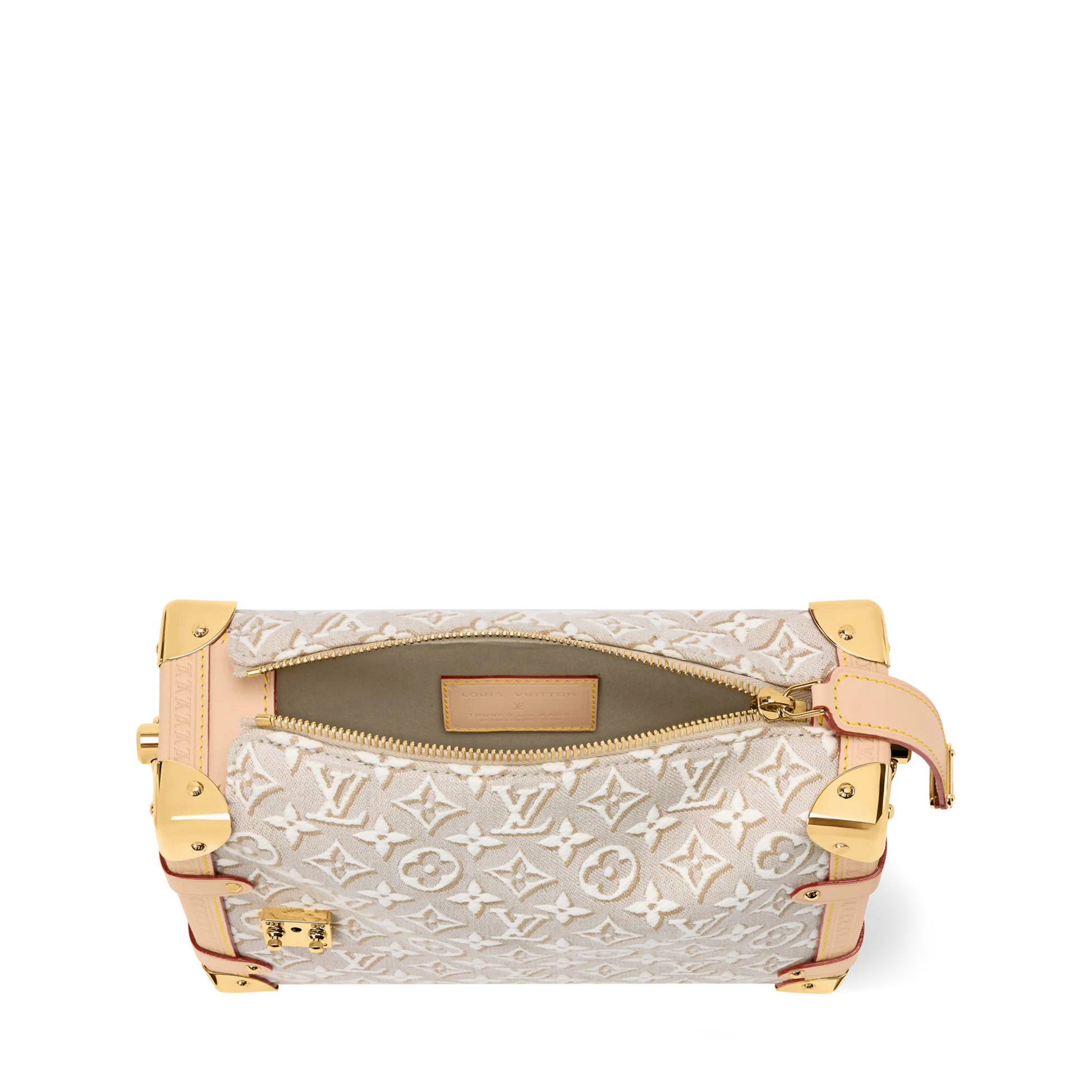 Side Trunk MM Monogram Emblème Jacquard Canvas Peuplier Gold-Toned Hardware