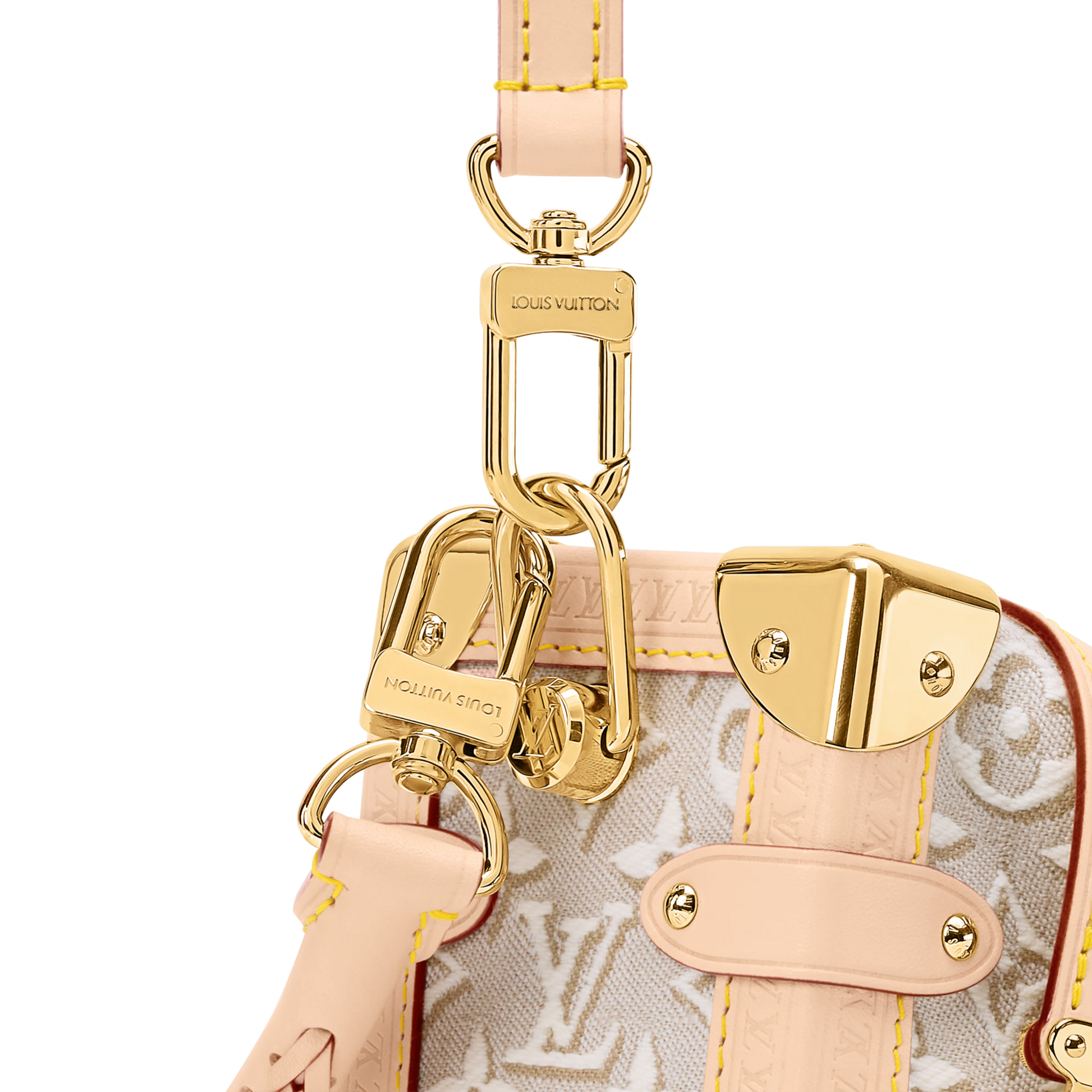 Side Trunk MM Monogram Emblème Jacquard Canvas Peuplier Gold-Toned Hardware