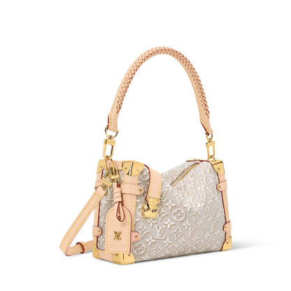Side Trunk MM Monogram Emblème Jacquard Canvas Peuplier Gold-Toned Hardware