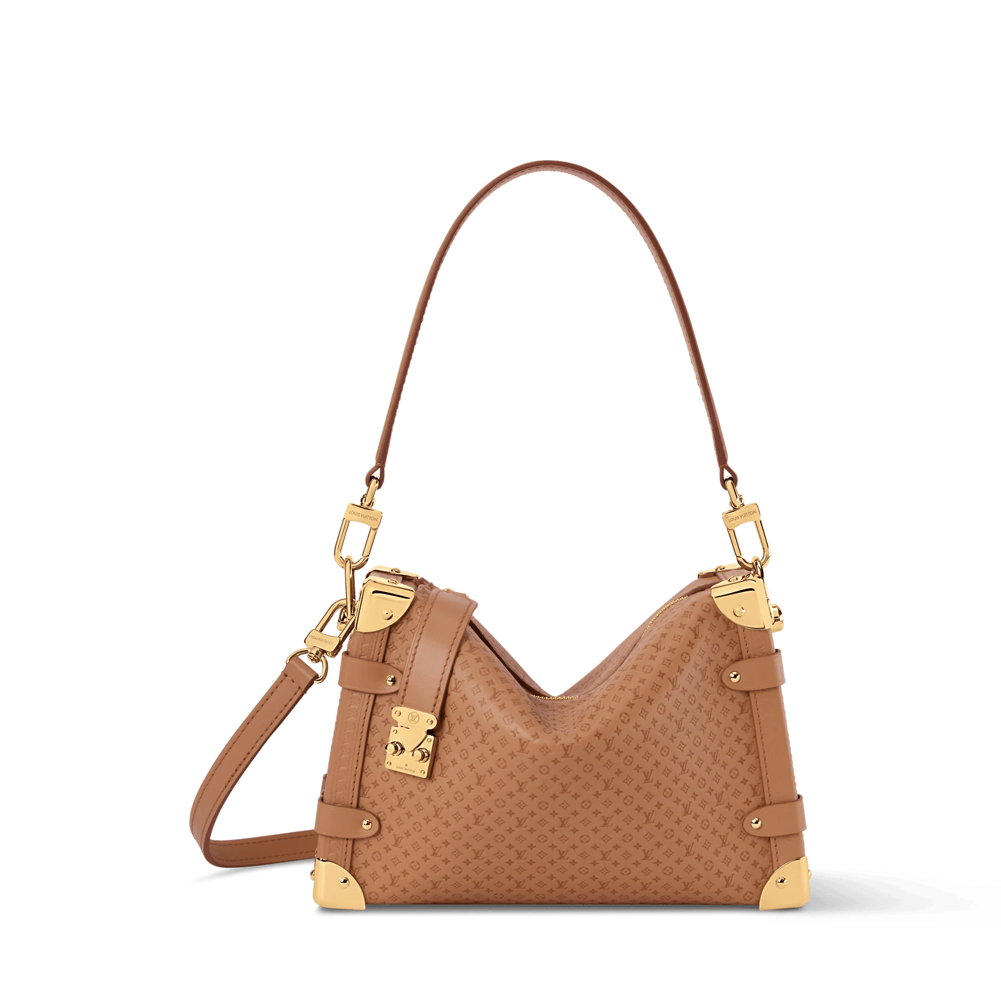Women's Side Trunk MM Minigram Calfskin Shoulder Bag