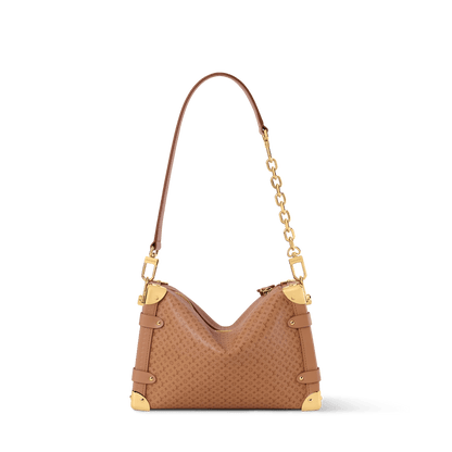 Women's Side Trunk MM Minigram Calfskin Shoulder Bag