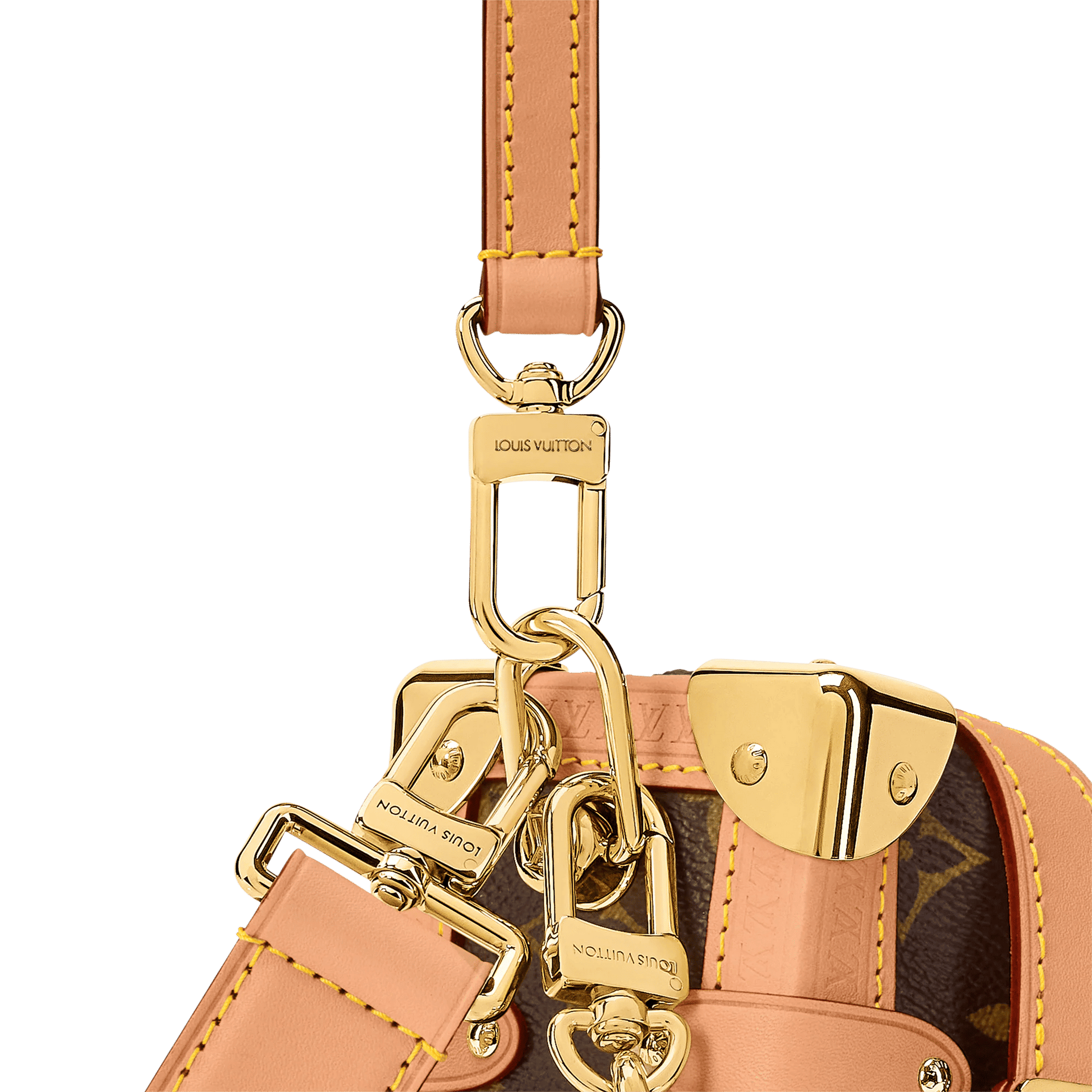 Women's Side Trunk MM East West Monogram Canvas Shoulder Bag