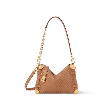 Women's Side Trunk MM Minigram Calfskin Shoulder Bag