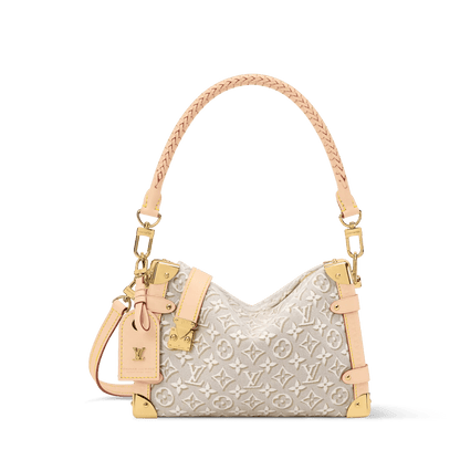 Women's Side Trunk MM Monogram Emblème Peuplier Canvas Handbag M2A145