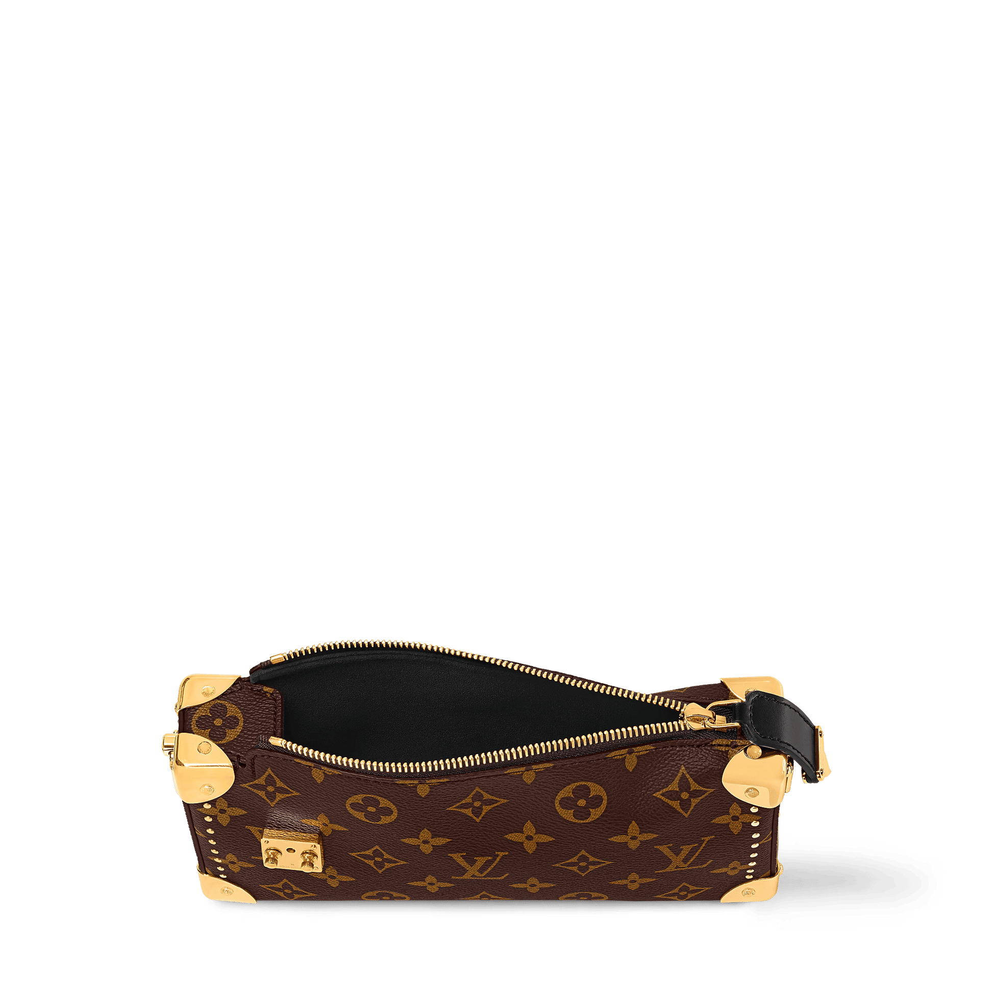 Slim Trunk Monogram Coated Canvas Gold-Toned Hardware