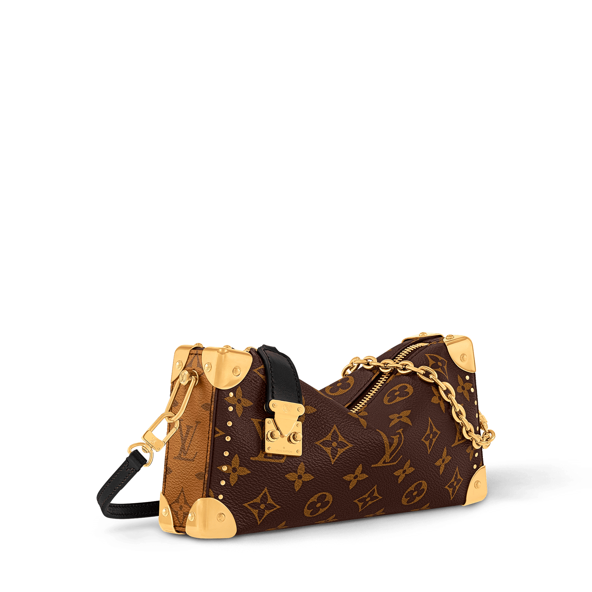 Slim Trunk Monogram Coated Canvas Gold-Toned Hardware
