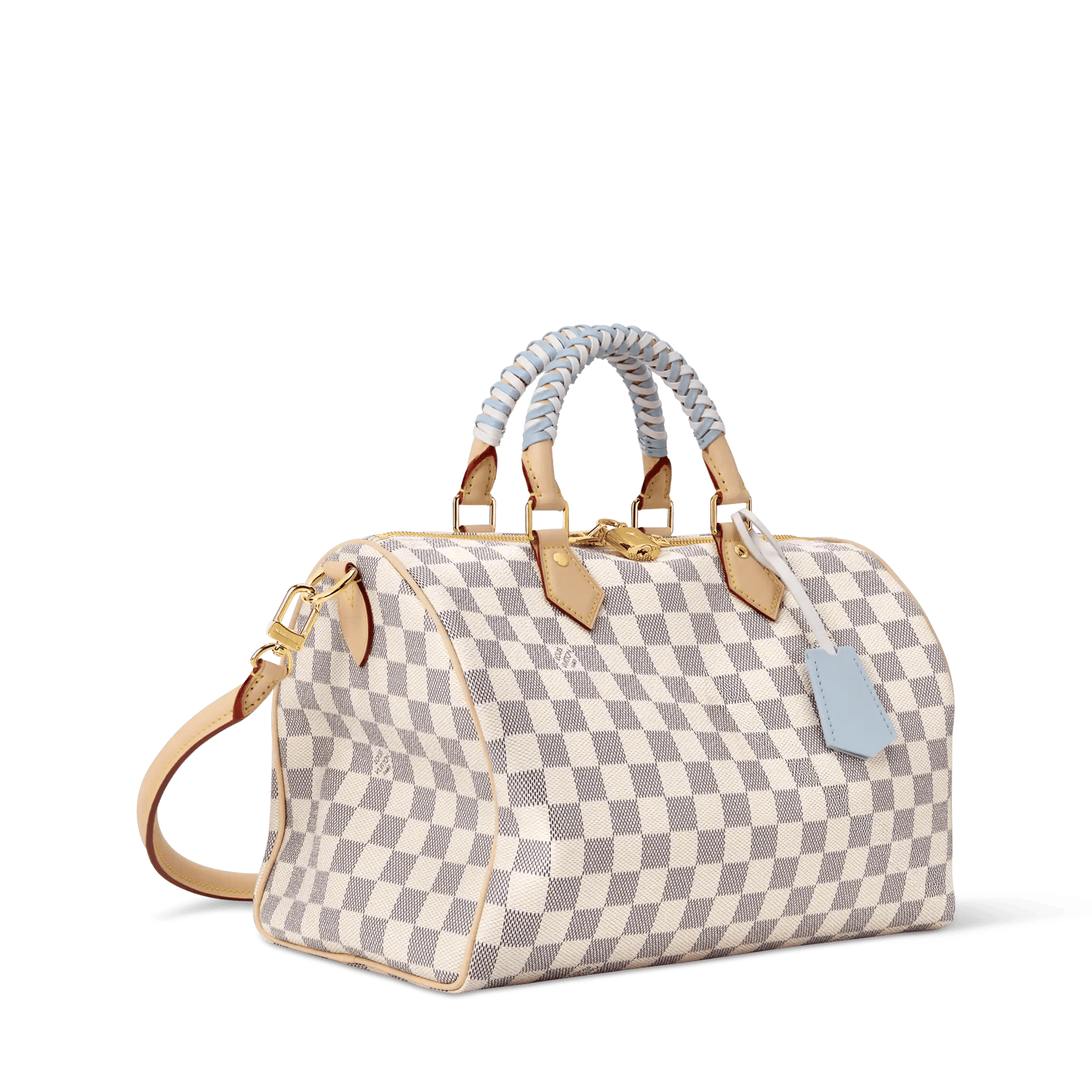 Women's Speedy Soft 30 Damier Azur Bleu Olympe Coated Canvas Handbag N40908