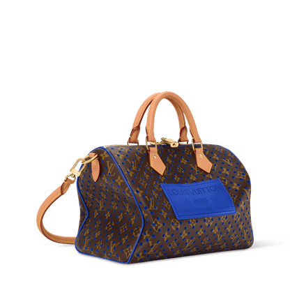 Women's Speedy Soft 30 Monogram Perfo Neon Wave Canvas Handbag