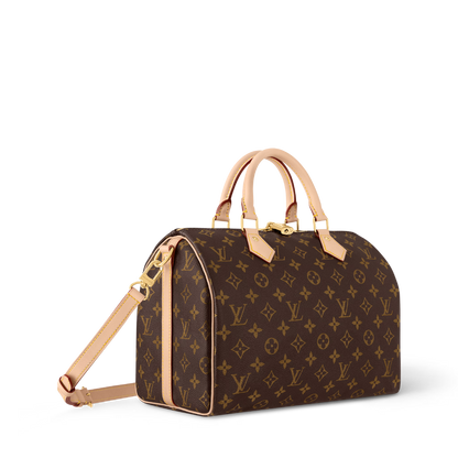 Speedy Bandoulière 30 Monogram Coated Canvas Gold-Toned Hardware
