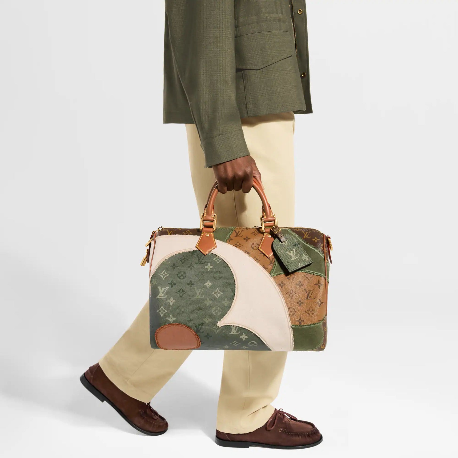 Men's Speedy 40 Bandoulière Bag Khaki
