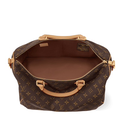 Speedy 40 Bandoulière Monogram Silk Tech Gold-Toned Hardware