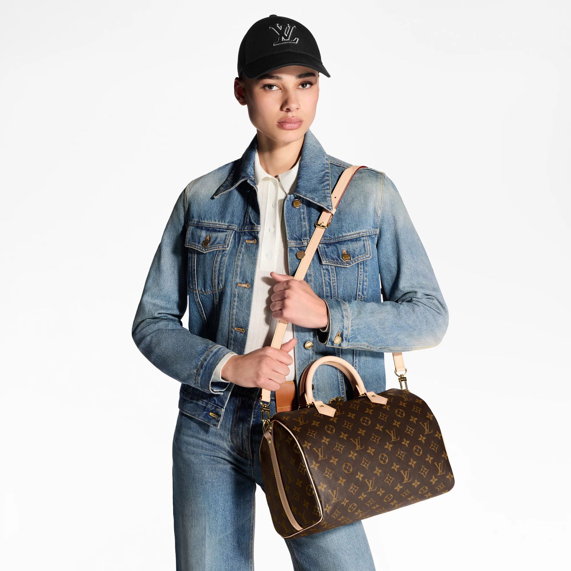 Women's Speedy Bandoulière 30 Mon Monogram Coated Canvas Handbag P01920