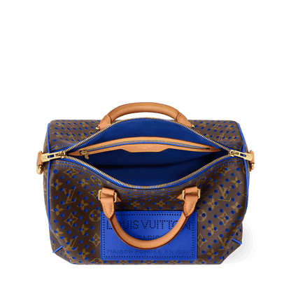 Women's Speedy Soft 30 Monogram Perfo Neon Wave Canvas Handbag