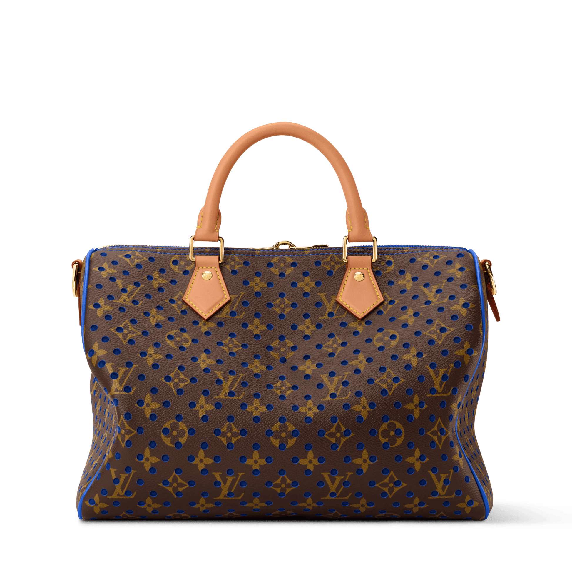 Women's Speedy Soft 30 Monogram Perfo Neon Wave Canvas Handbag