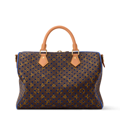 Women's Speedy Soft 30 Monogram Perfo Neon Wave Canvas Handbag