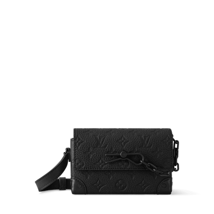 Men's Steamer Wearable Wallet Monogram Black