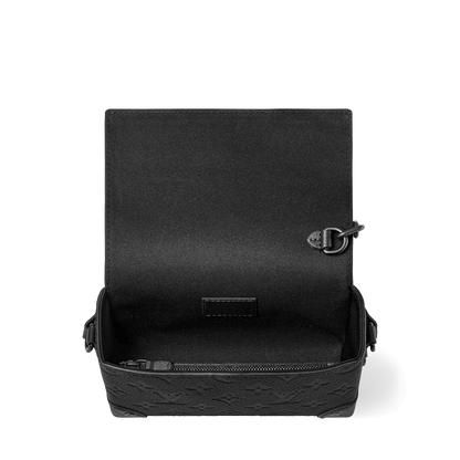 Men's Steamer Wearable Wallet Monogram Black