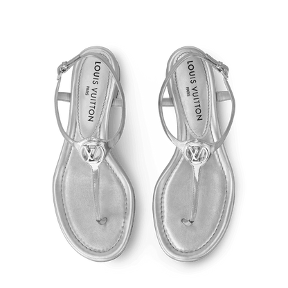 Women's Sunkiss Sandal Silver Metallic Calf Leather 1AHNQ9