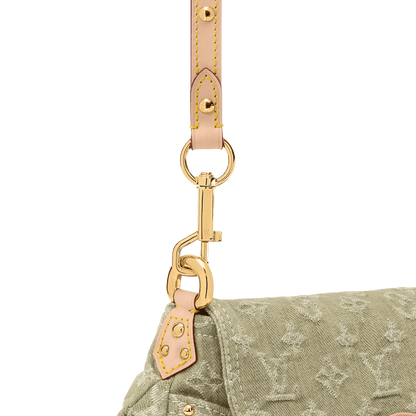 Sunset Khaki Denim Gold-Toned Hardware