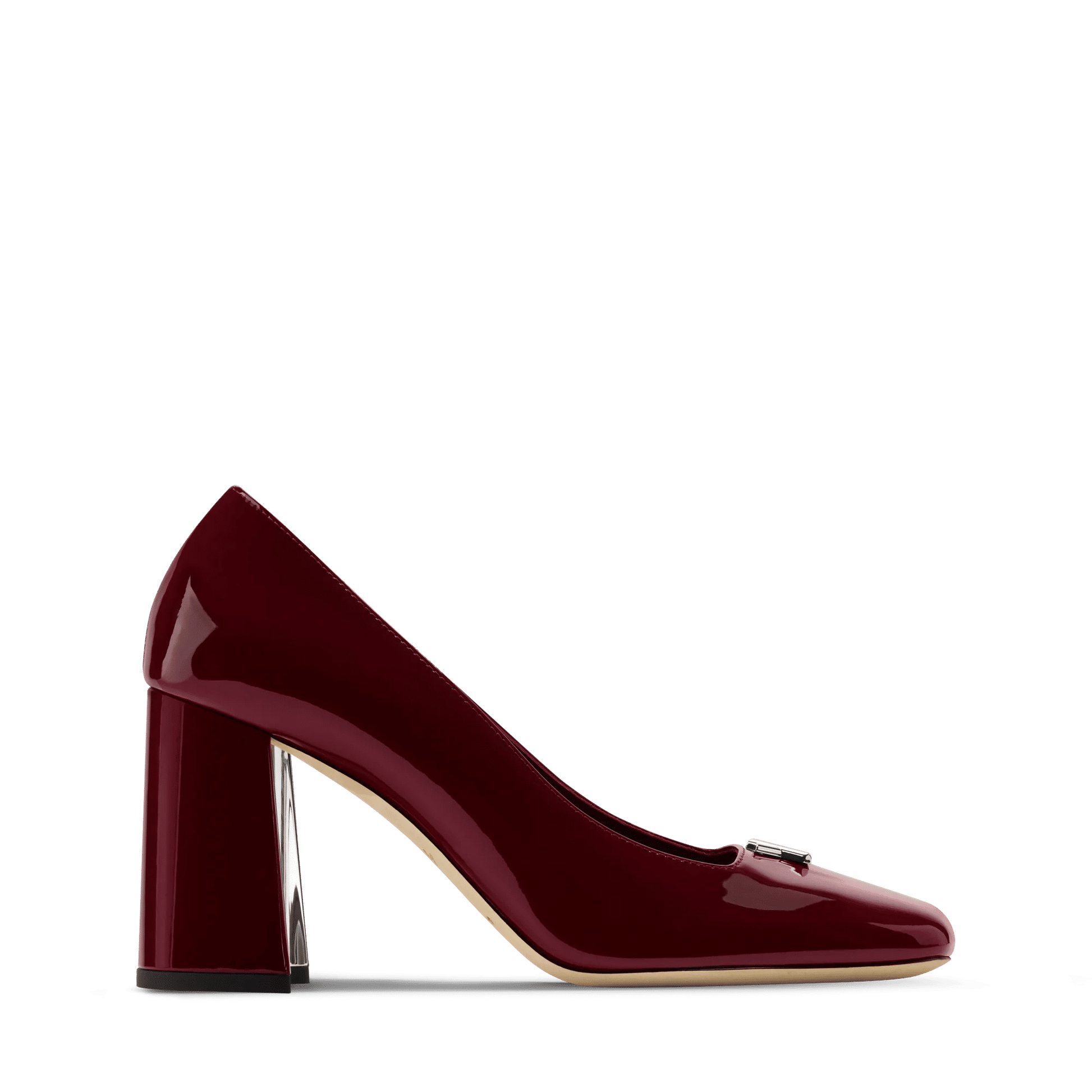 Women's Swing Bordeaux Patent Calf Leather Pump 1AJMLE
