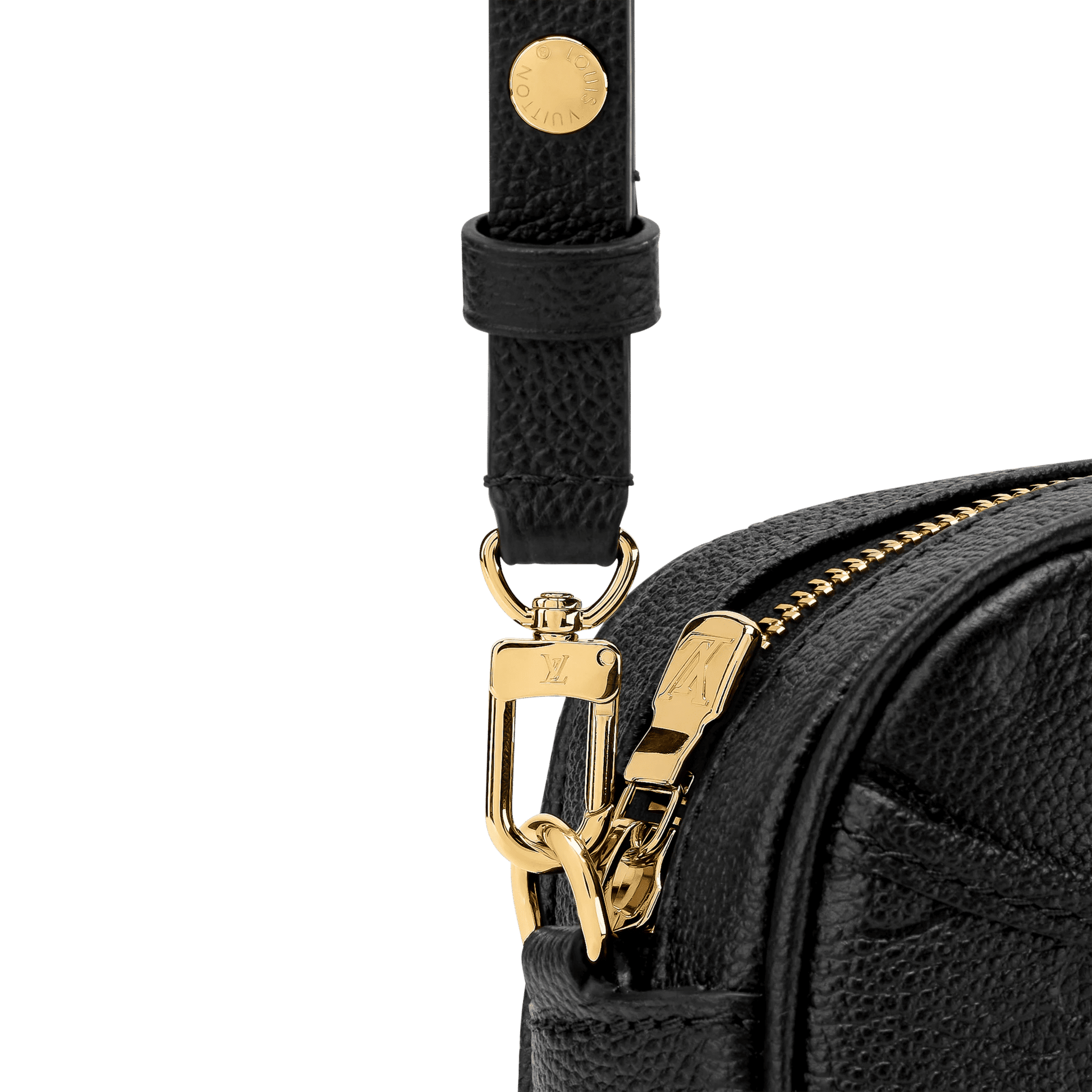 Women's Tiny Camera Bag Black Monogram Empreinte Leather Crossbody M25518