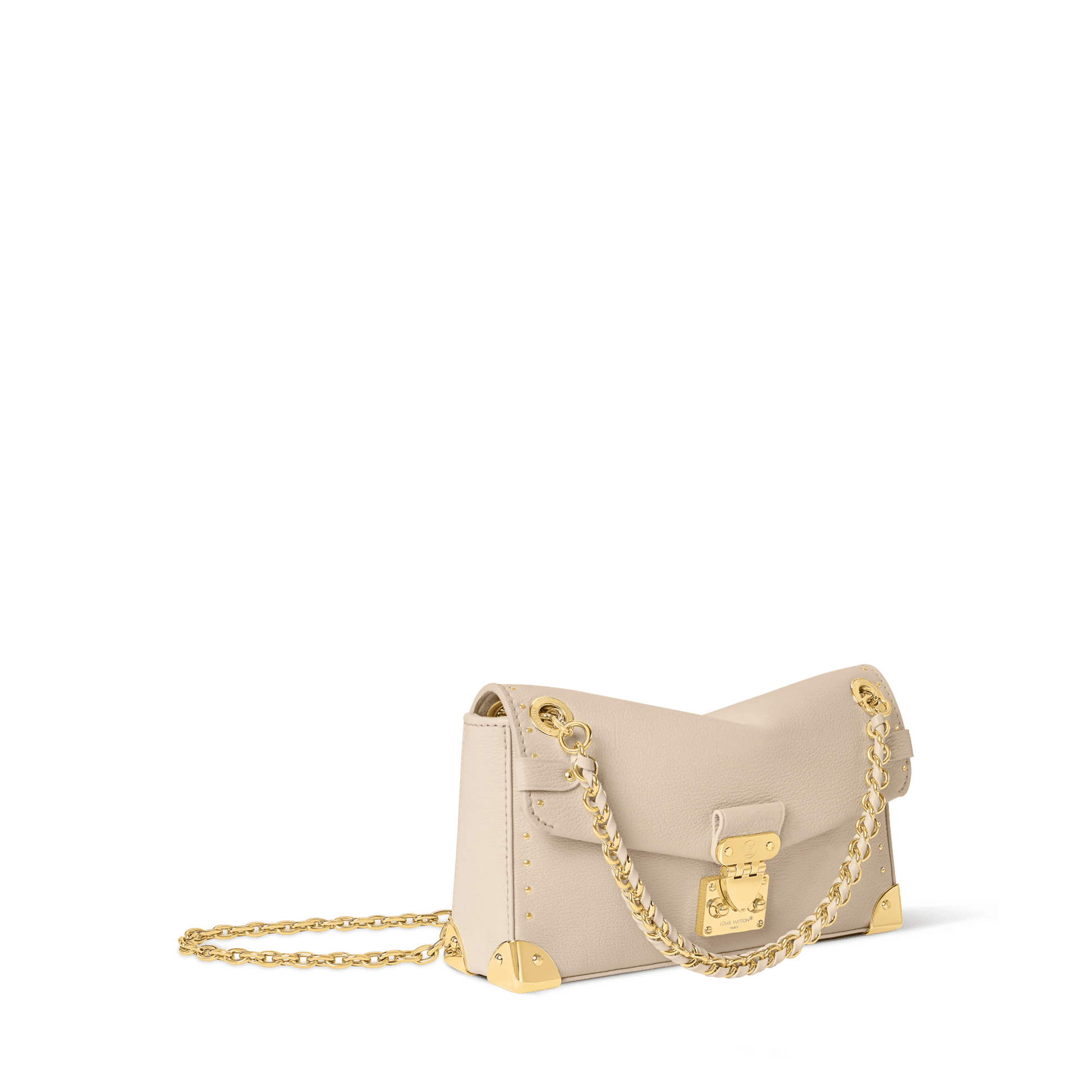 Women's Trunkie East-West Calfskin Leather Almond Baguette Bag