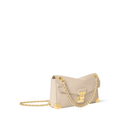 Women's Trunkie East-West Calfskin Leather Almond Baguette Bag