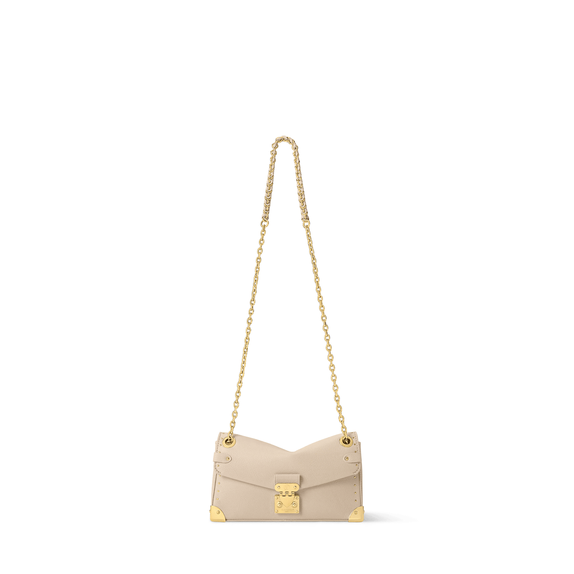 Women's Trunkie East-West Calfskin Leather Almond Baguette Bag