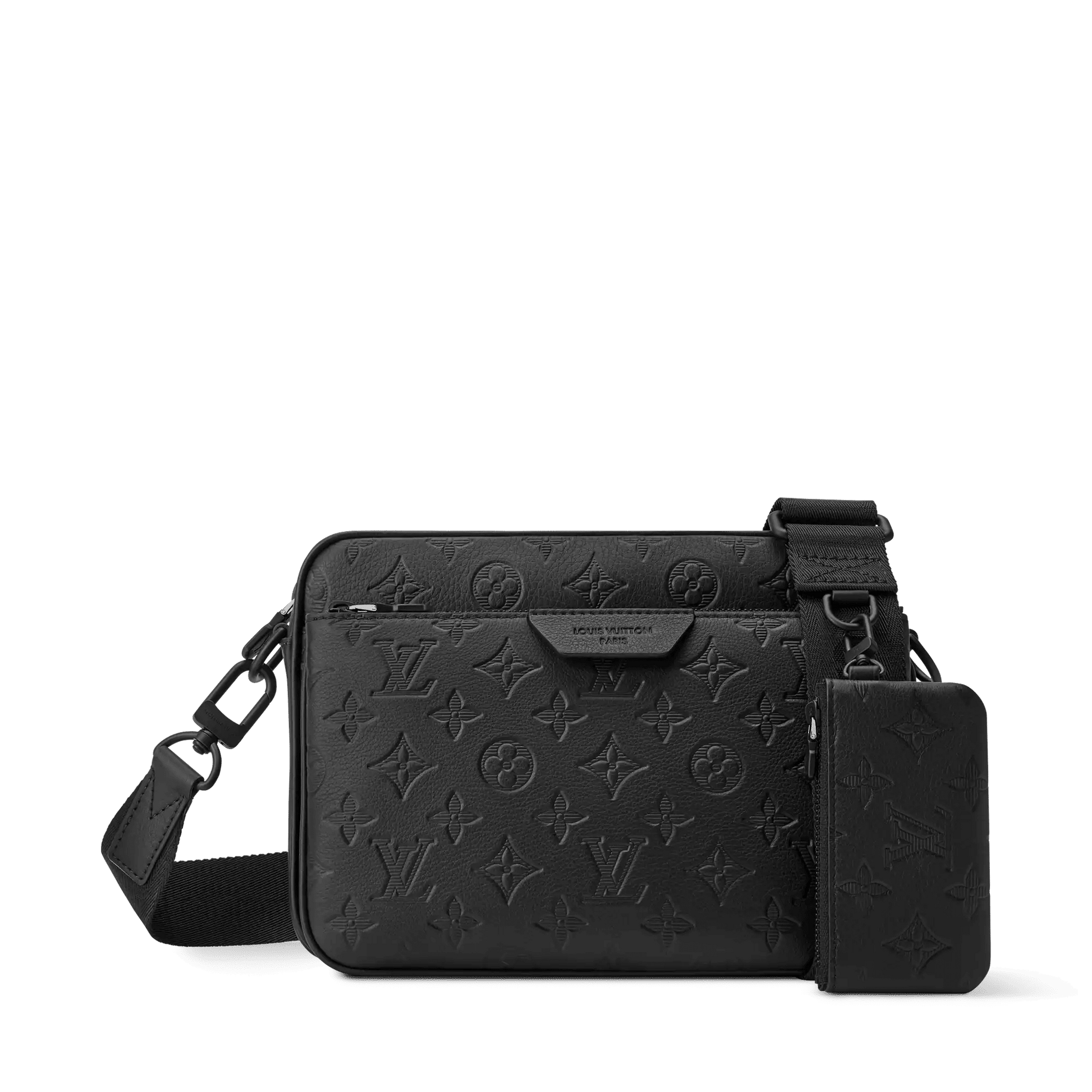 Men's Trio Messenger Bag Black
