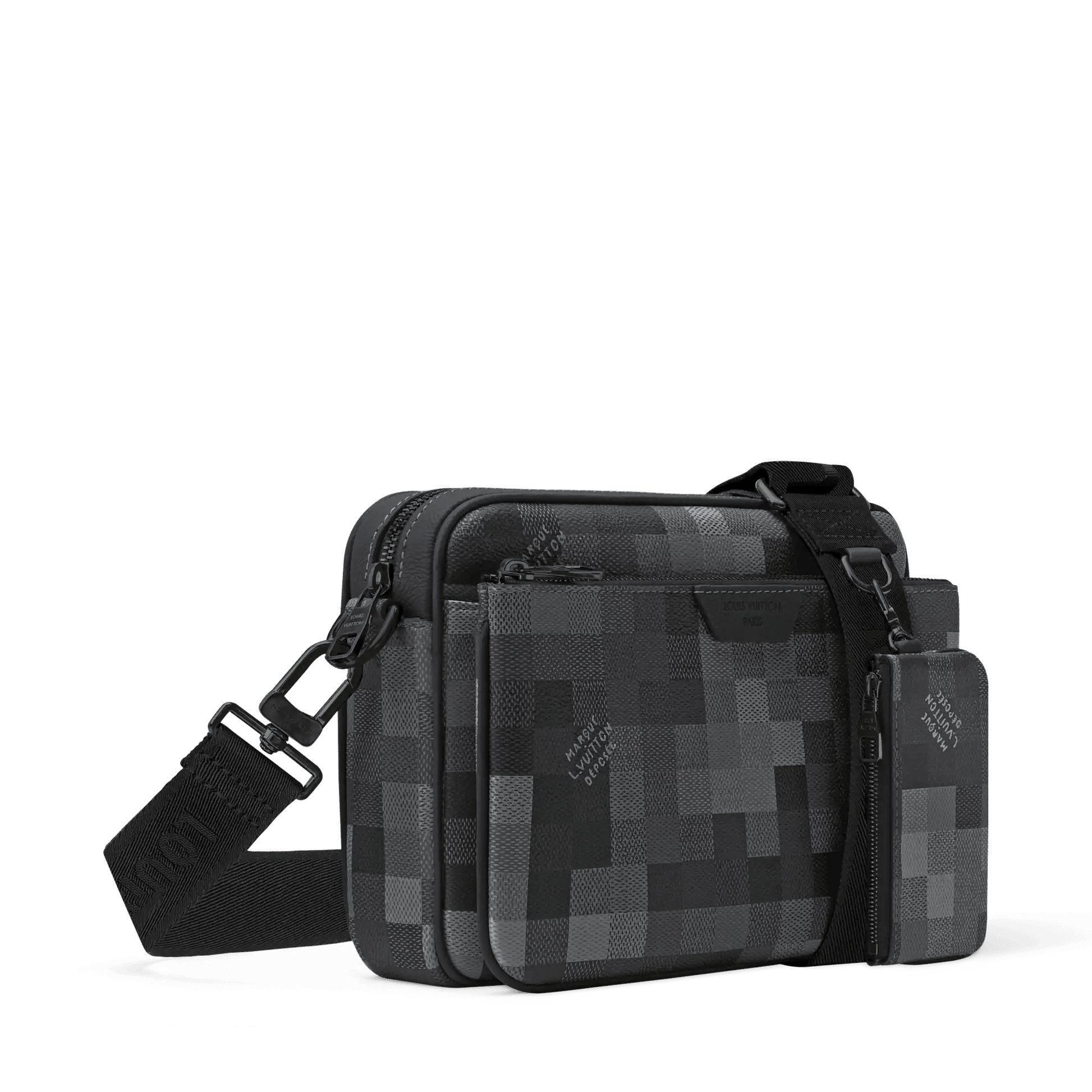 Men's Trio Messenger Bag Black