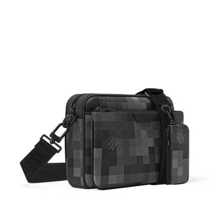 Men's Trio Messenger Bag Black