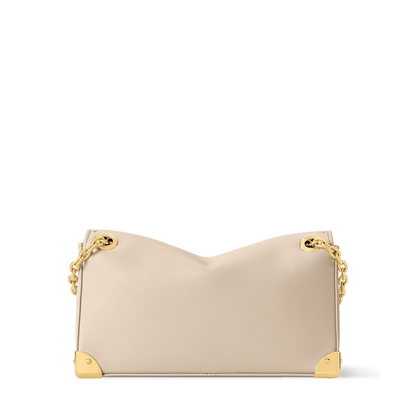 Women's Trunkie East-West Calfskin Leather Almond Baguette Bag
