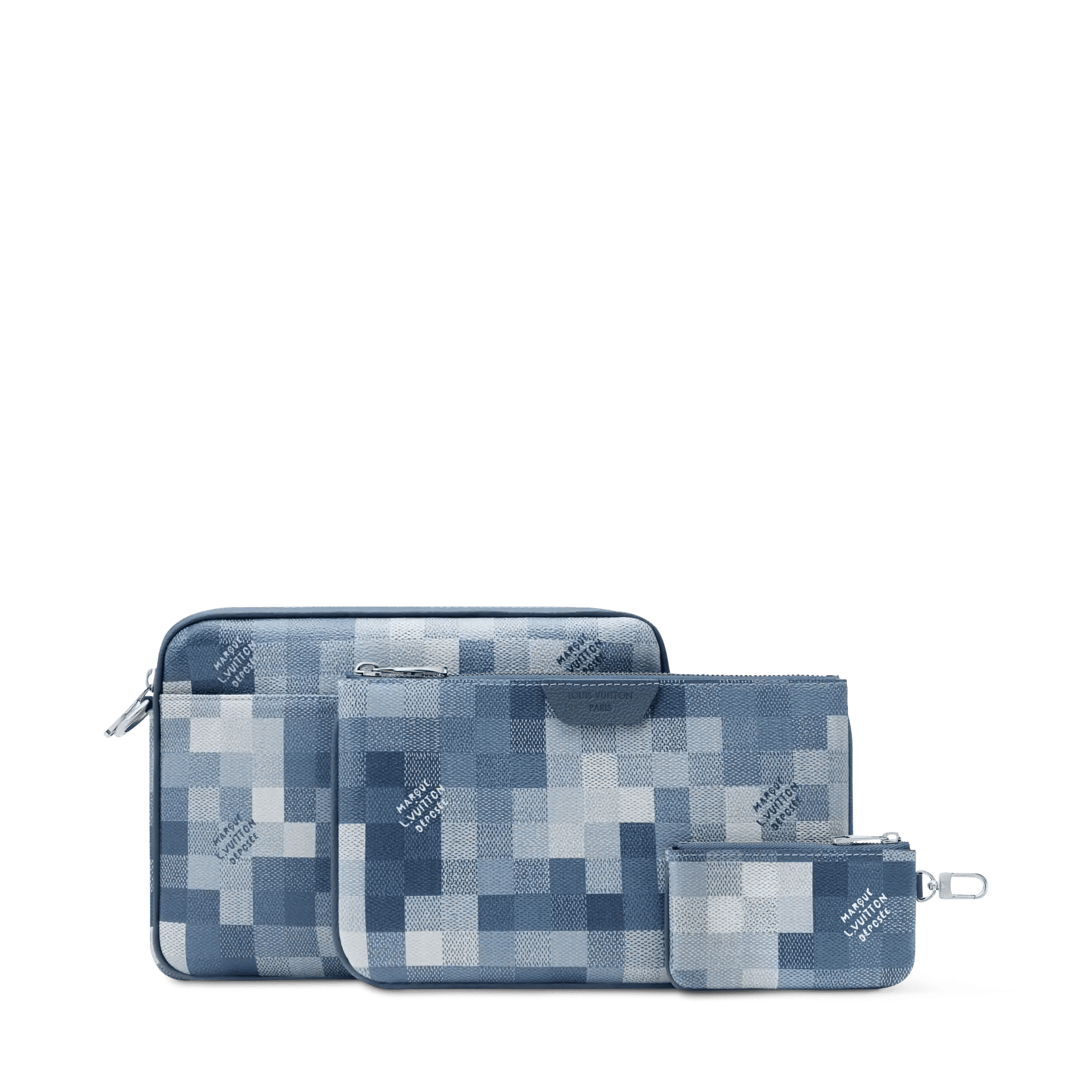 Men's Trio Messenger Bag Indigo