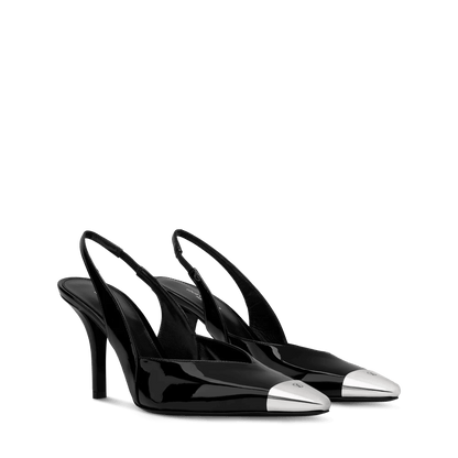 Women's Urban Twist Slingback Pump Black Patent Calf Leather 1AJKR0