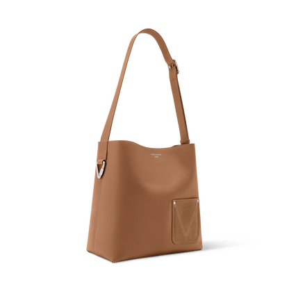 Men's Verso Hobo LV Touch Calfskin Leather Tan