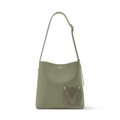 Men's Verso Hobo LV Touch Calfskin Khaki