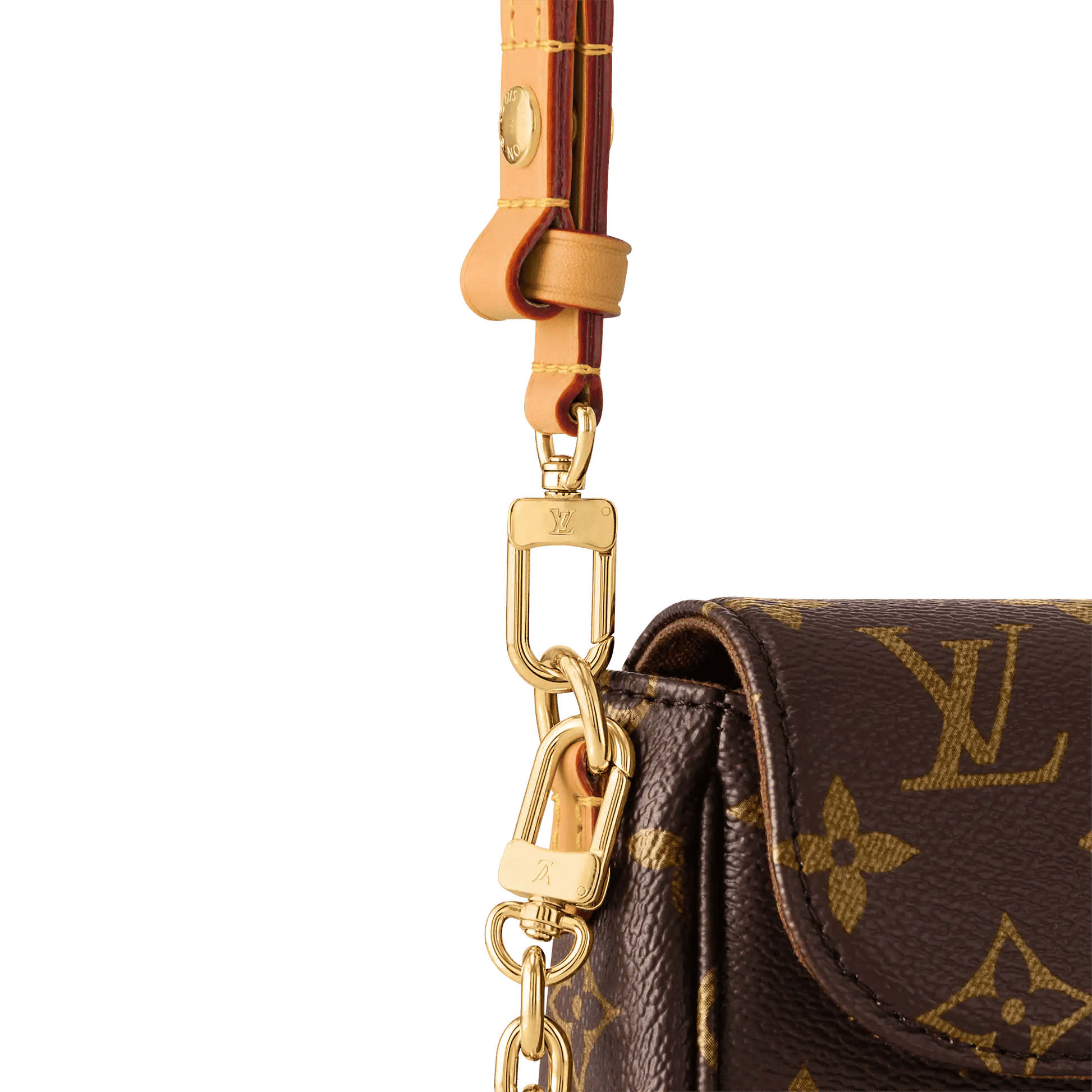 Women's Wallet On Chain Ivy Monogram Canvas Chain Wallet