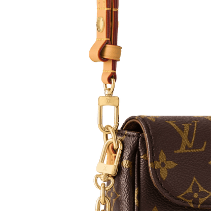 Women's Wallet On Chain Ivy Monogram Canvas Chain Wallet
