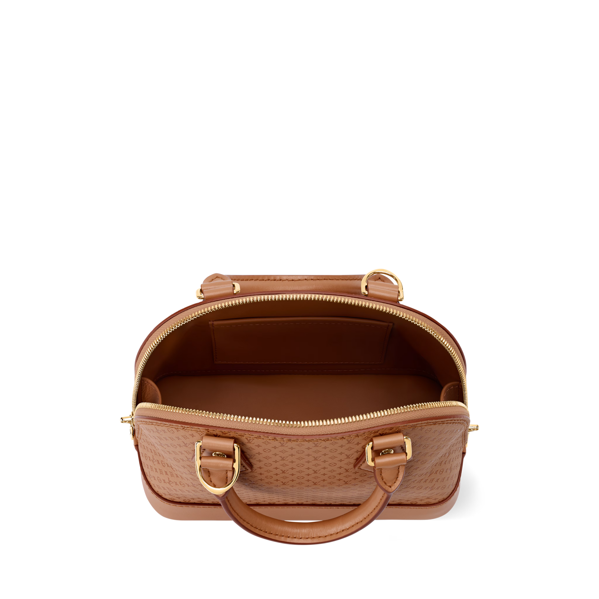 Women's Alma BB Minigram Hazelnut Calfskin Handbag