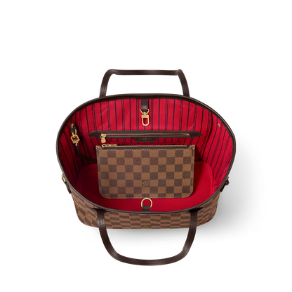 Women's Neverfull PM Damier Ebene Coated Canvas Tote Bag N40600