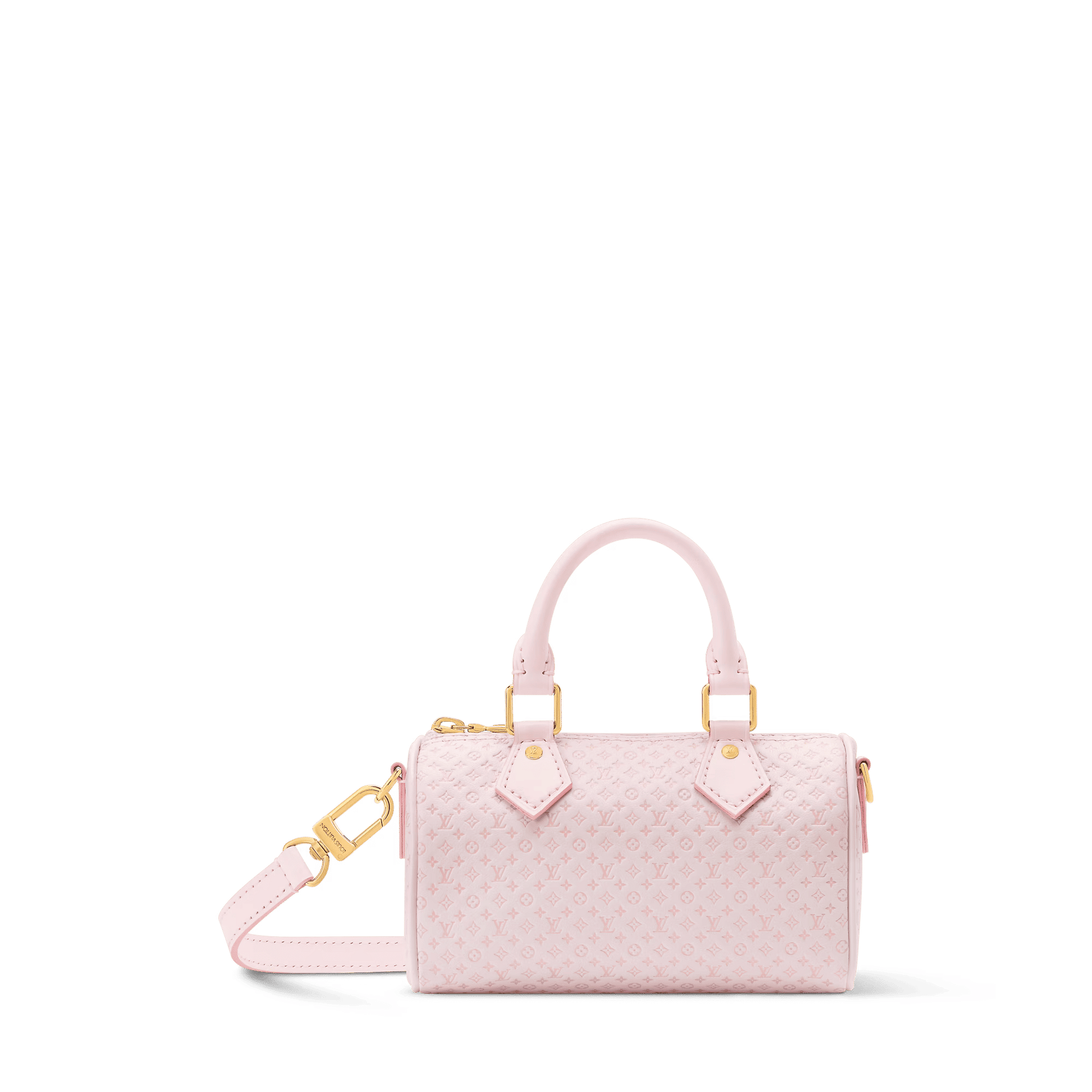 Women's Nano Speedy Minigram Light Bliss Calfskin Nano Bag