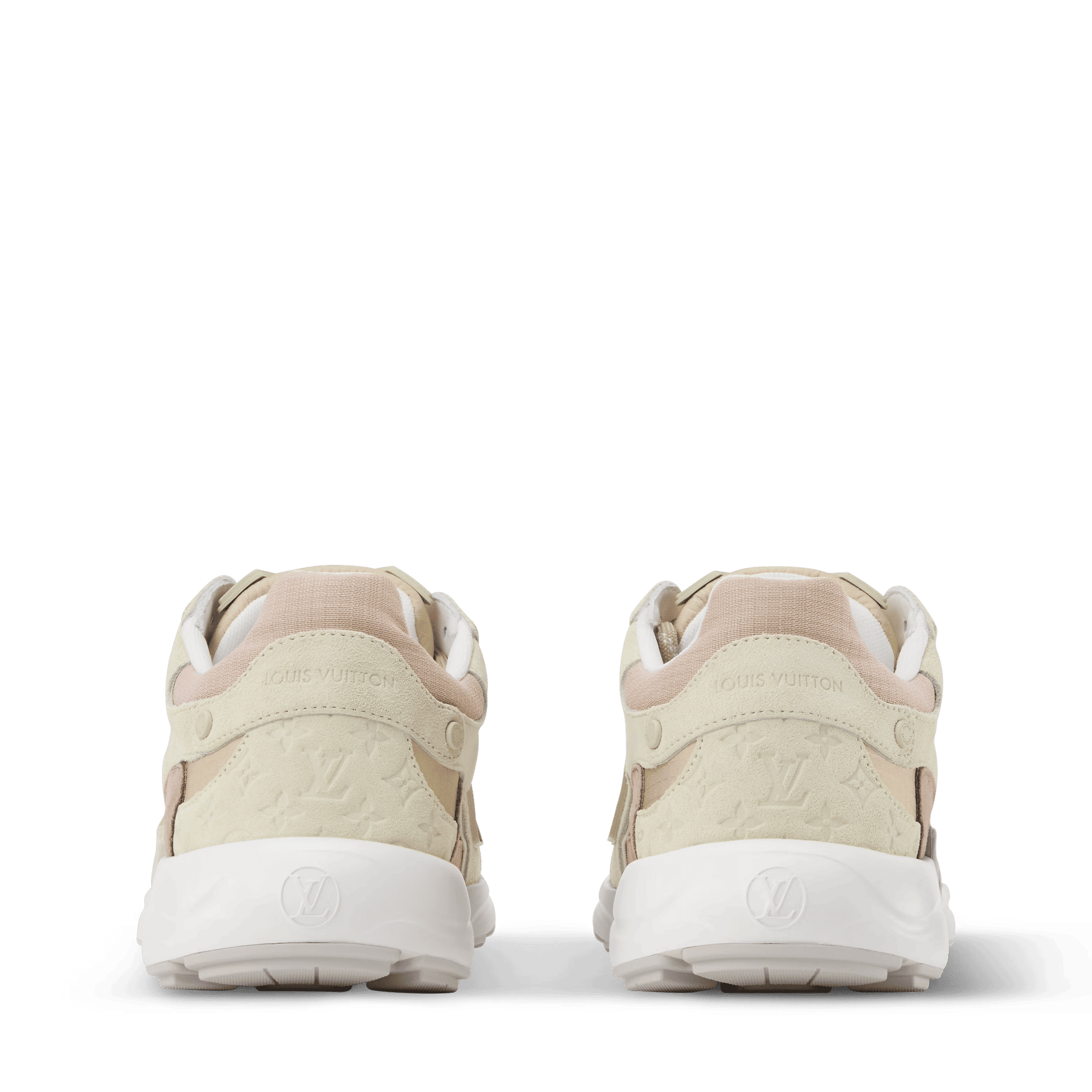 Women's LV Olympia Beige Suede Calf Leather Sneaker 1AJPA7
